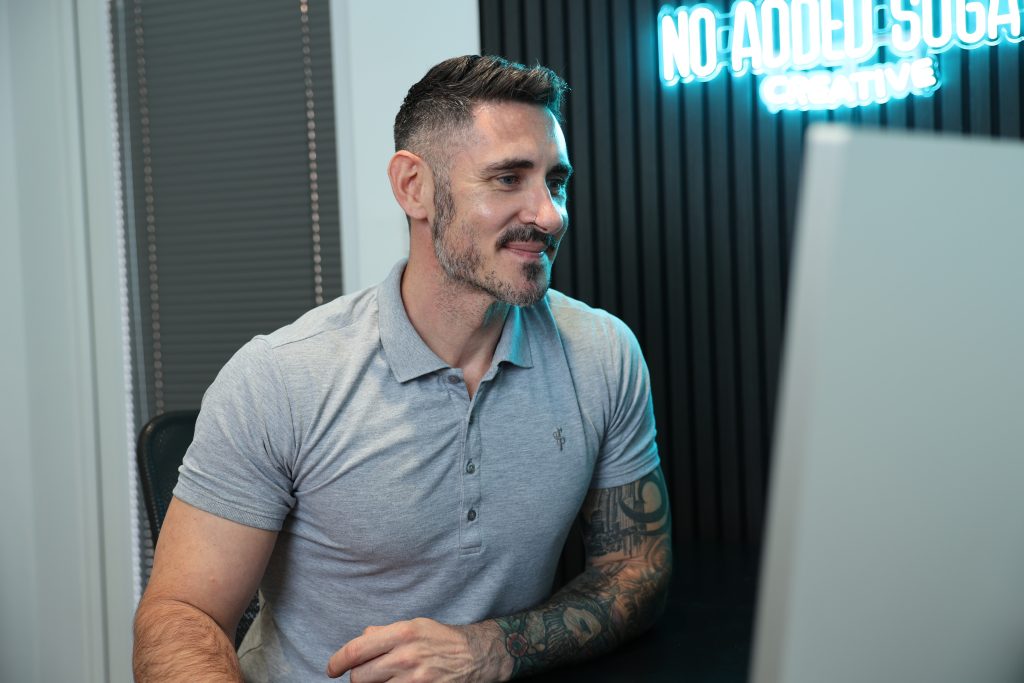 Brett Godden, Brand Designer working at the No Added Sugar Creative studio.