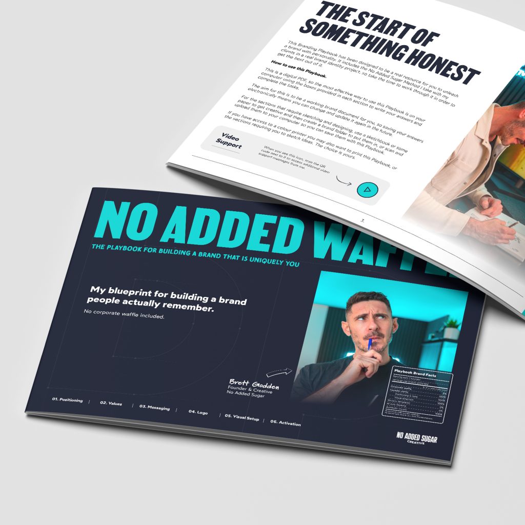 No Added Waffle Branding Playbook Front Cover